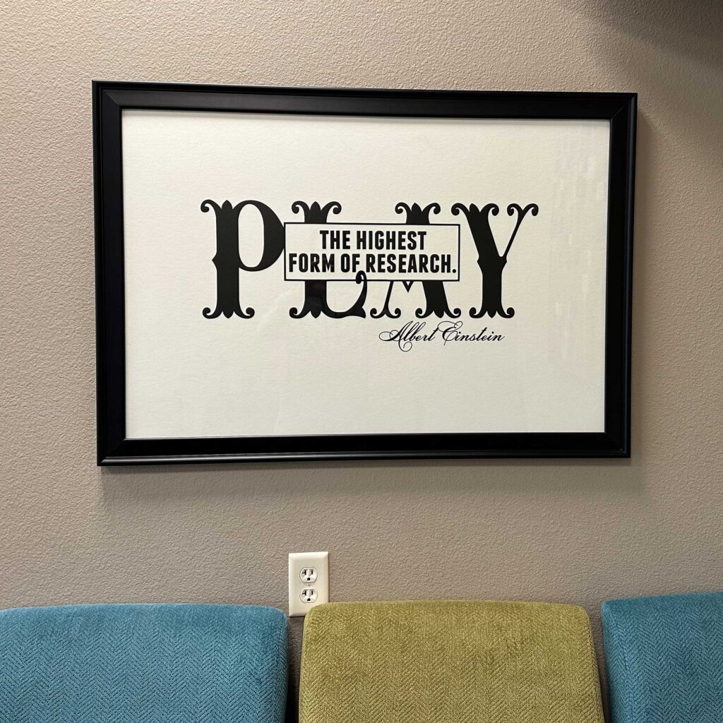 Burckhard Orthodontics photo of framed art in office